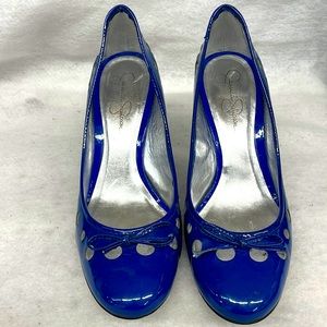 Jessica Simpson leather heels ladies sz 7.5b